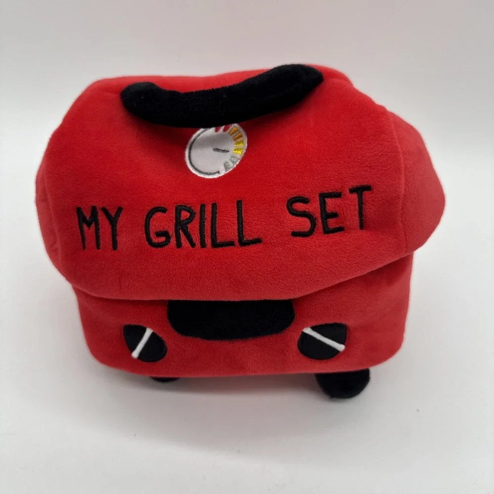 Mudpie Plush Grill Set‎ For Your Little Chef Helper Excellent Condition